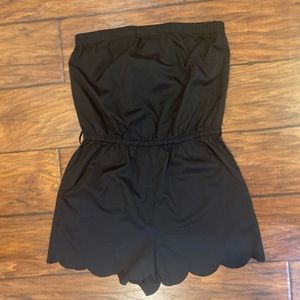 Black Strapless Romper | DizzyLissy
